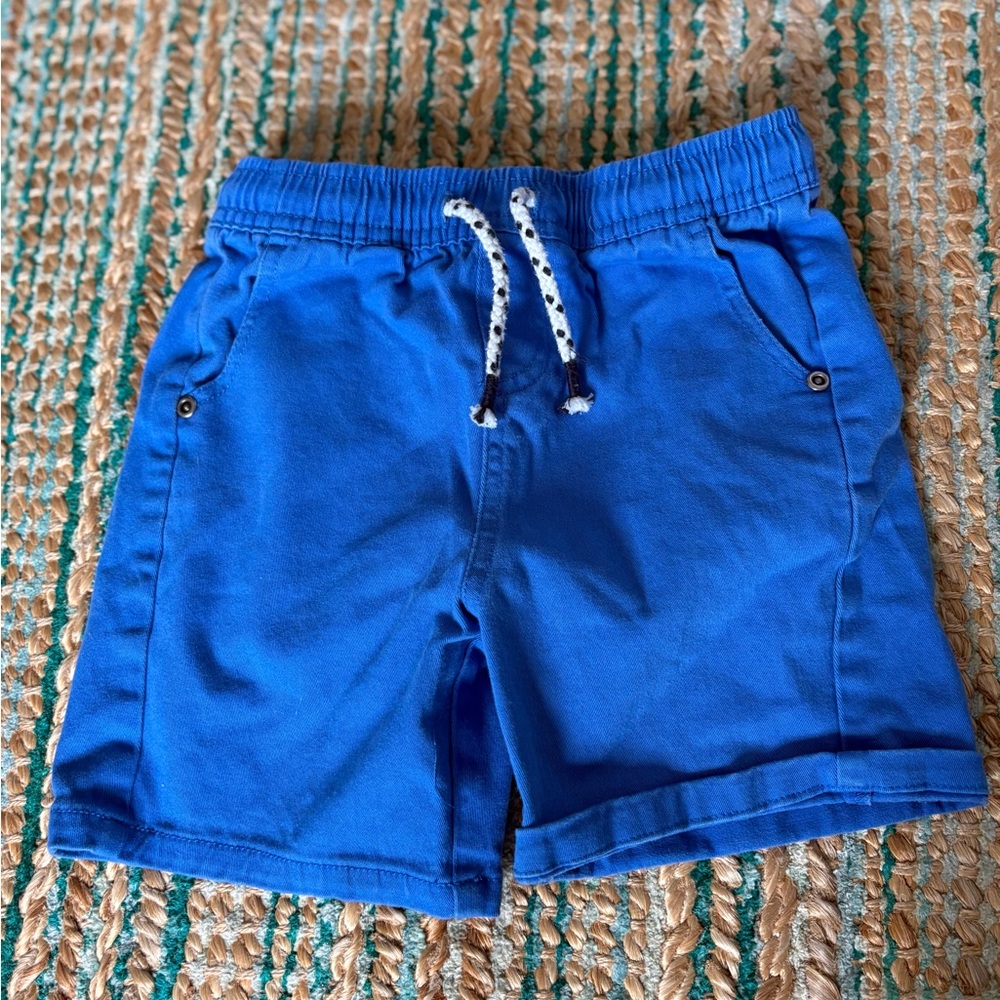 Seed Heritage Blue Casual Shorts with Elastic Waistband